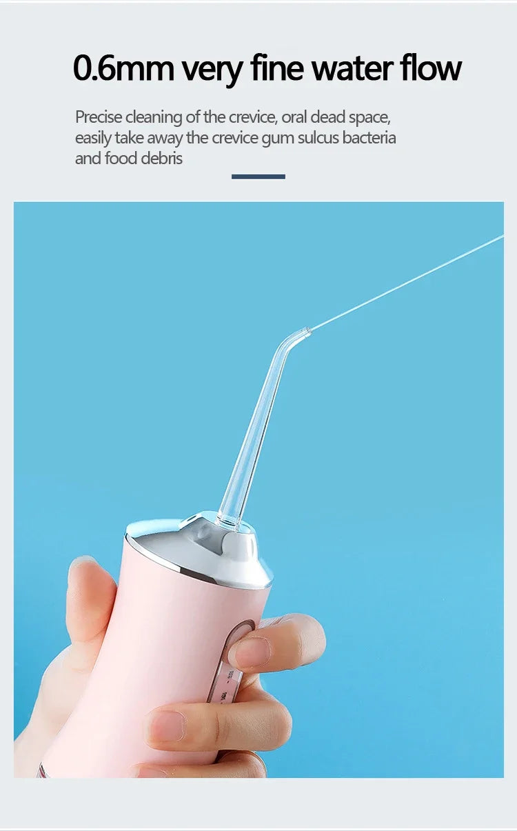 Portable Dental Water Flosser – Rechargeable Oral Irrigator