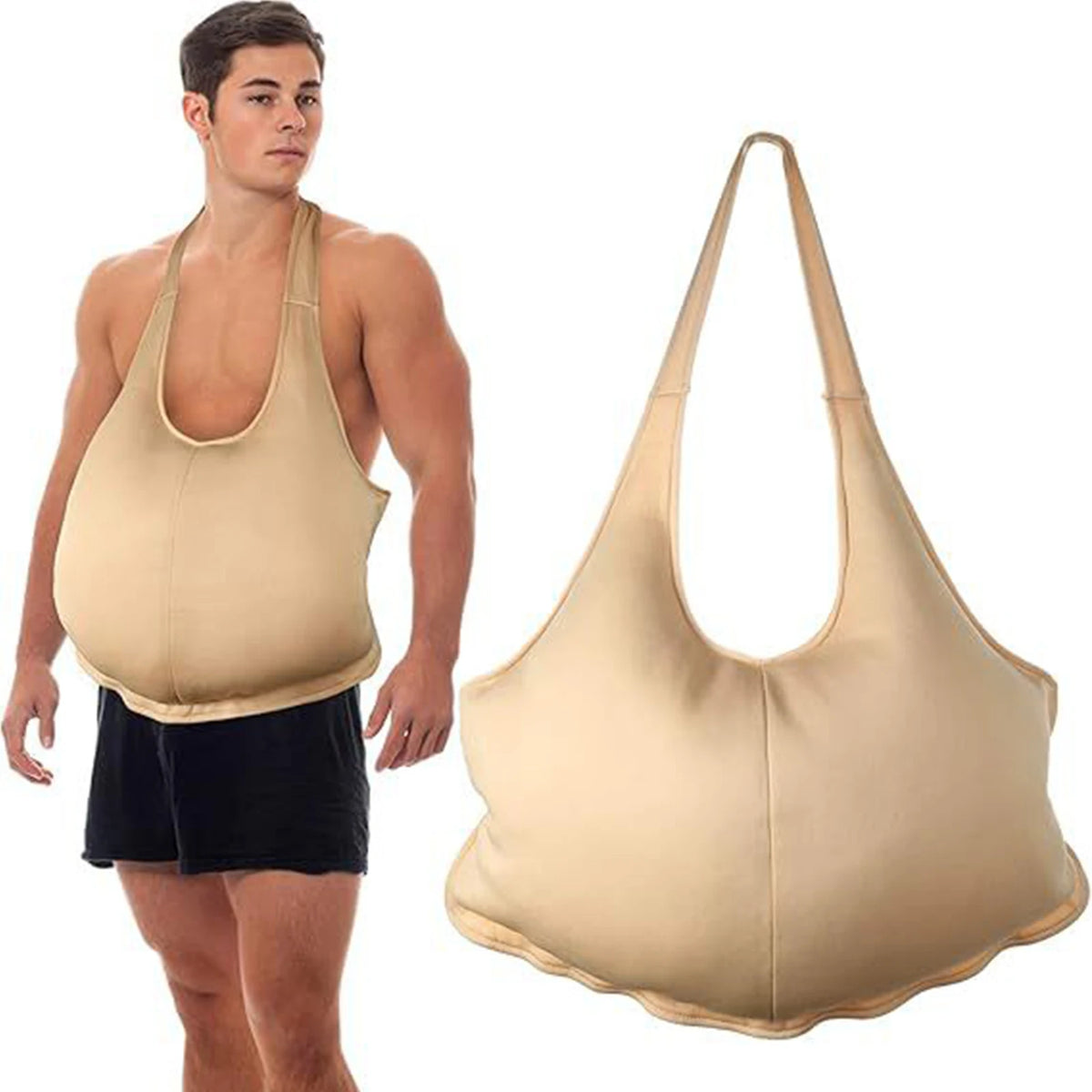 Santa Fake Belly & Butt Costume Props – Sponge Filling for Instant Santa Transformation