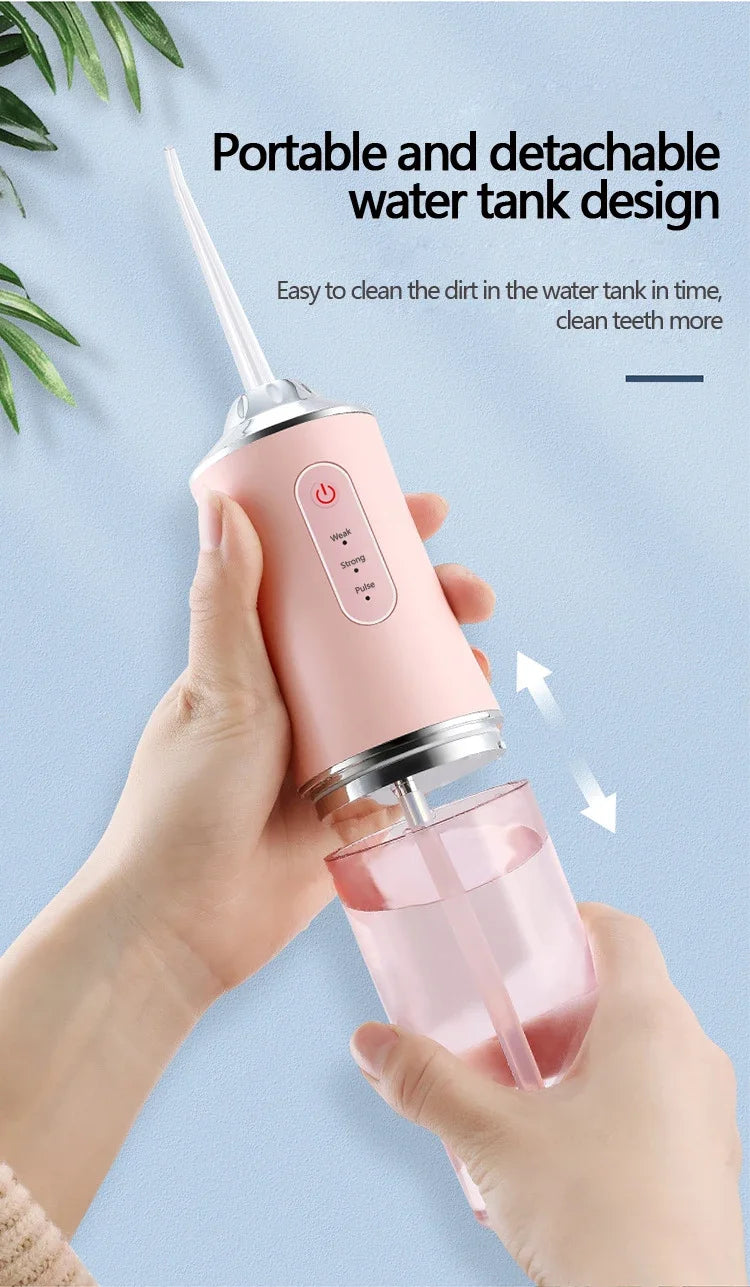 Portable Dental Water Flosser – Rechargeable Oral Irrigator