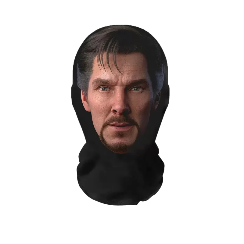 3D Full Face Mask | Funny Printed Halloween Cosplay Head Scarf