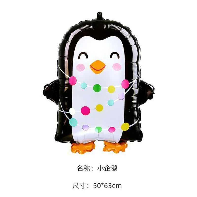 Giant Christmas Foil Balloons – Santa, Tree, Elk, Penguin & More Holiday Character Balloons