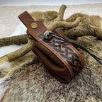 Medieval Viking Drawstring Waist Bag — Retro Coin Pouch for Renaissance Fairs, LARP & Cosplay