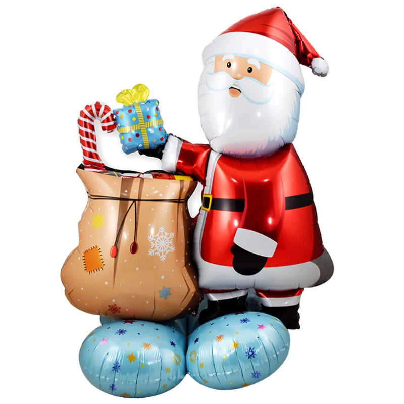 Giant Christmas Foil Balloons – Santa, Tree, Elk, Penguin & More Holiday Character Balloons