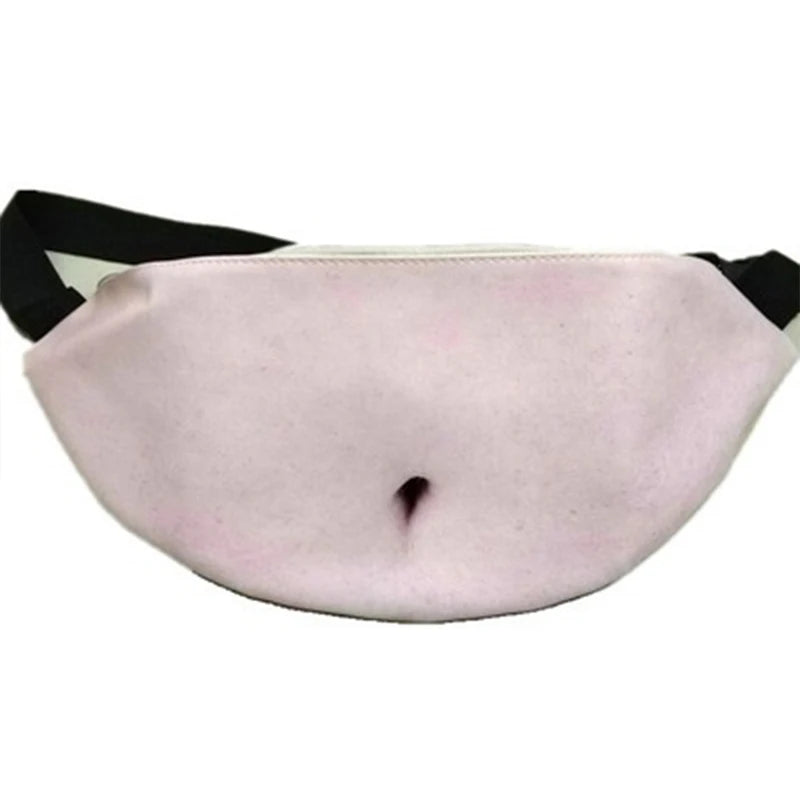Beer Gut Fanny Pack – Novelty Hairy Belly Waist Bag