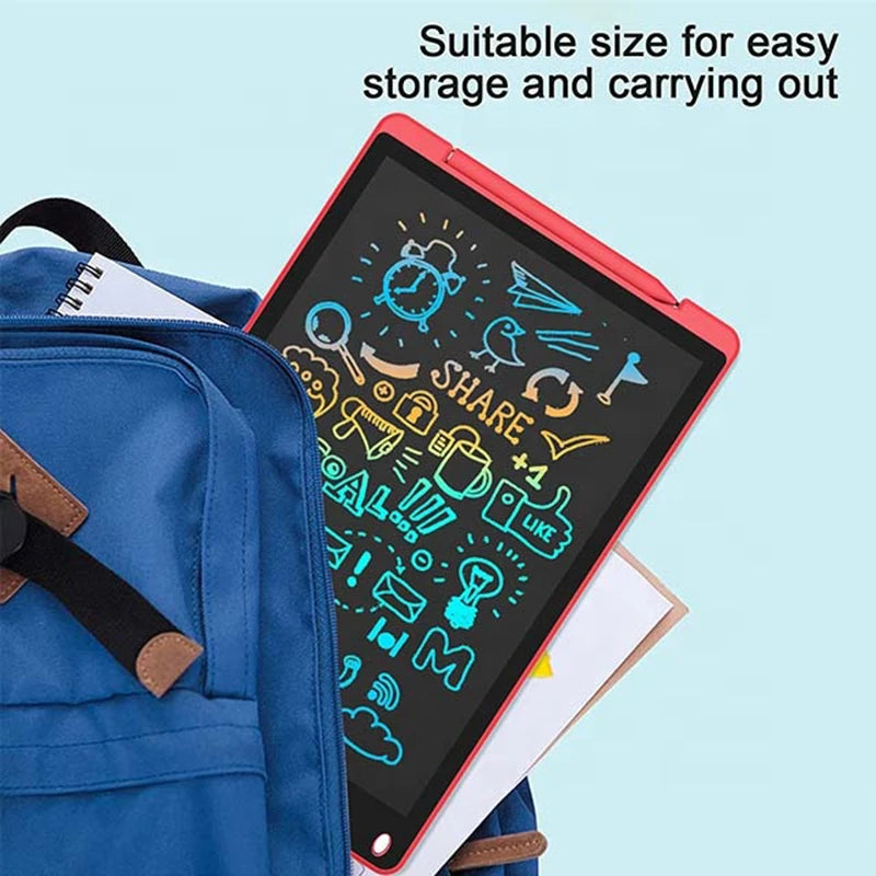Kids LCD Writing & Drawing Tablet – 8" & 12" Colorful Screen