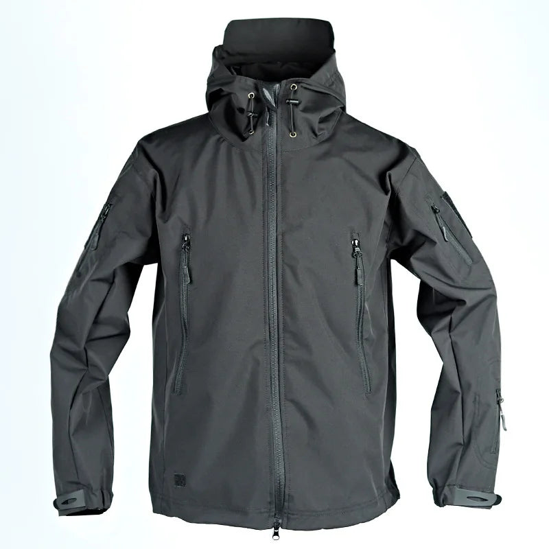Men's Military Tactical Jacket – Waterproof Hooded Windbreaker