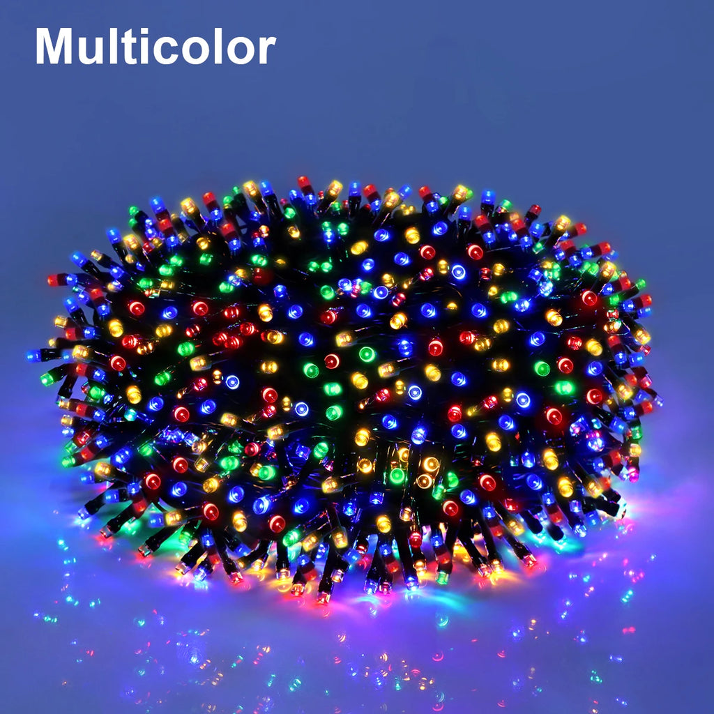 Christmas LED String Lights – Outdoor Waterproof Fairy Lights for Garden, Tree & Party Decoration (10M–100M)