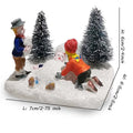 Christmas Village Figurine Set – Holiday Scene Decoration