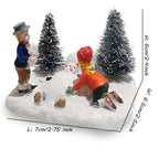 Christmas Village Figurine Set – Holiday Scene Decoration