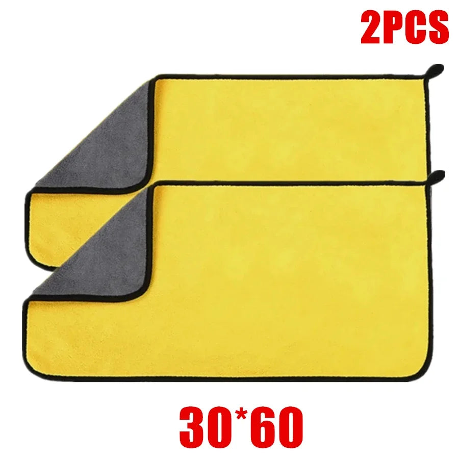 Premium Microfiber Car Drying Towel – Thick Double-Layer Wash Cloth