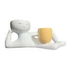 Lazy Little Guy Funny Succulent & Cactus Planter Pot – Home & Desktop Decor