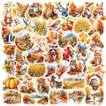 50-Piece Thanksgiving & Fall Sticker Set