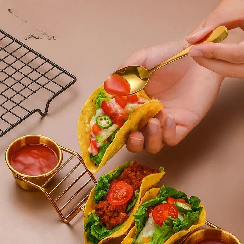 Stainless Steel Taco Holder Set