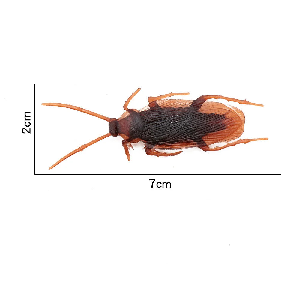 Realistic Fake Cockroaches Prank Pack — Silicone Bug Joke Props for Halloween