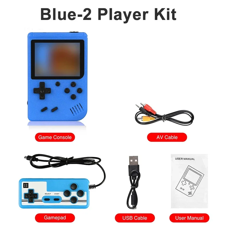 Retro 8-Bit Handheld Game Console with 400 Built-In Games