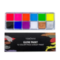 20-Color Face & Body Paint Set — Non-Toxic Oil Pigments with Brushes for Halloween, Cosplay & Kids