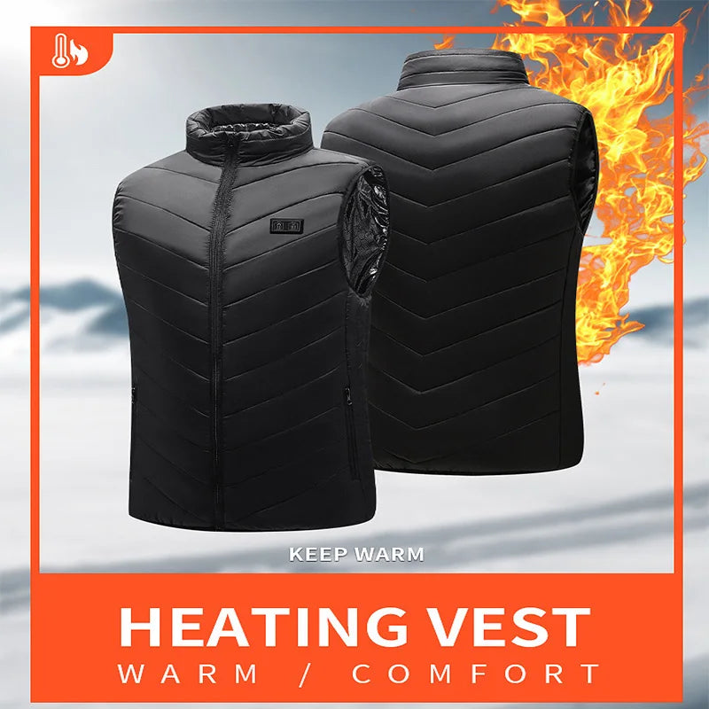 Graphene Heated Vest – USB Electric Heating Jacket for Men & Women