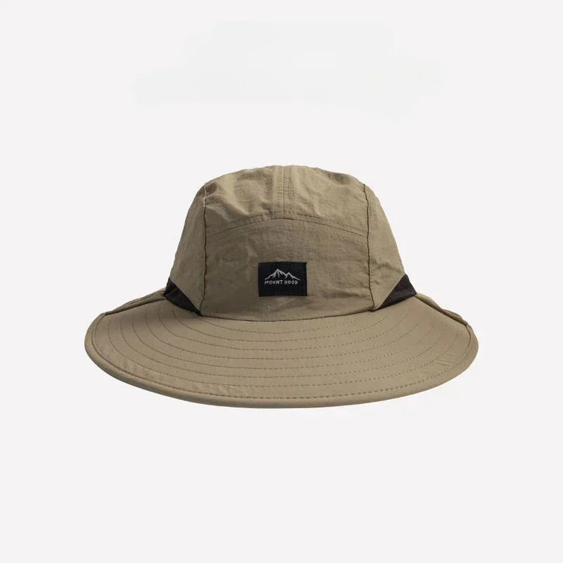 Wide Brim Bucket Hat with Neck Flap – Unisex Sun Protection Cap