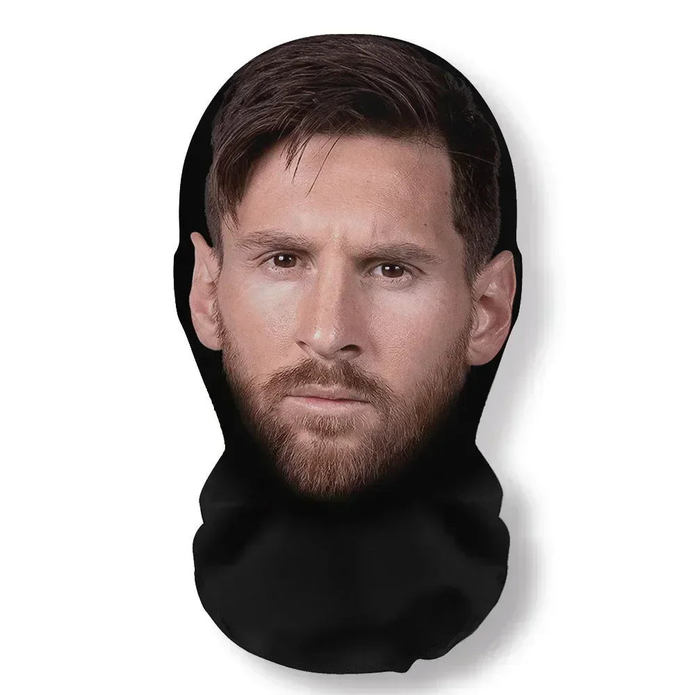 3D Full Face Mask | Funny Printed Halloween Cosplay Head Scarf