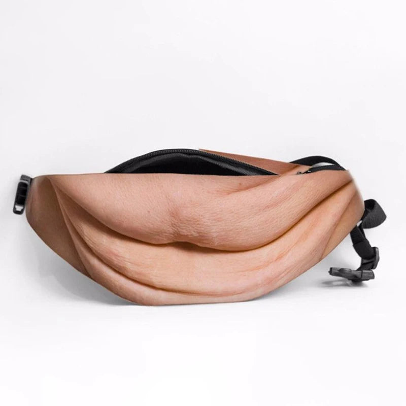 Beer Gut Fanny Pack – Novelty Hairy Belly Waist Bag