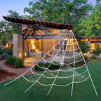 Giant Halloween Spider Web Decoration — 5m & 7m Indoor/Outdoor