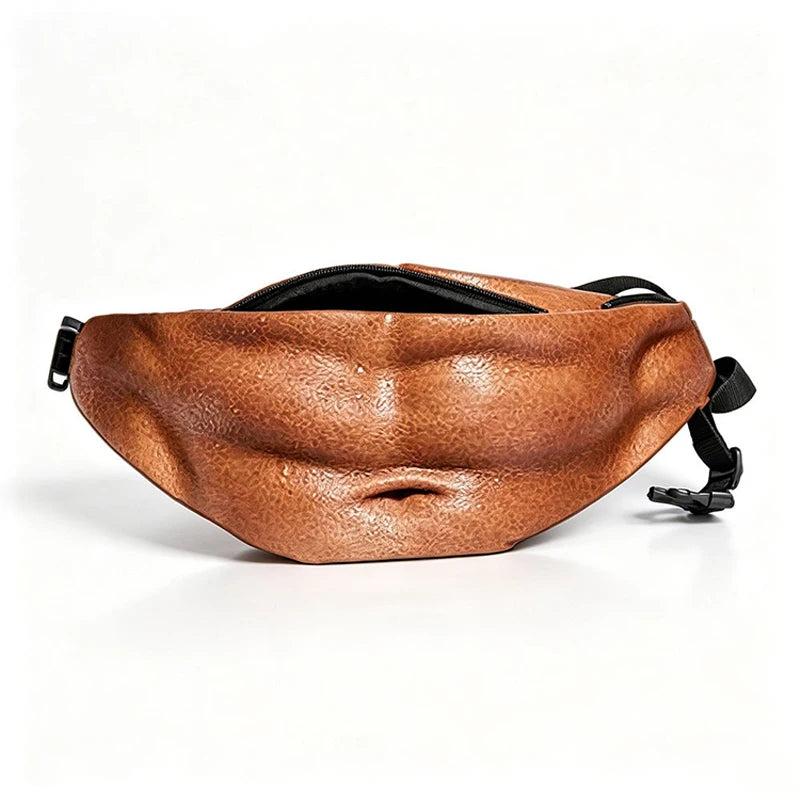 Beer Gut Fanny Pack – Novelty Hairy Belly Waist Bag