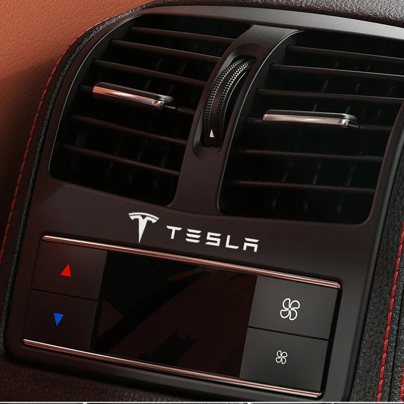 3D Metal Interior Sticker Badges for Tesla Model 3, X & S