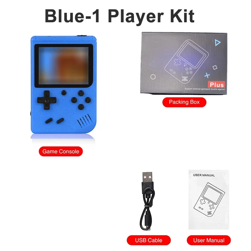 Retro 8-Bit Handheld Game Console with 400 Built-In Games