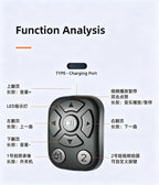 Bluetooth Scrolling Ring Remote – Page Turner & Camera Shutter Controller