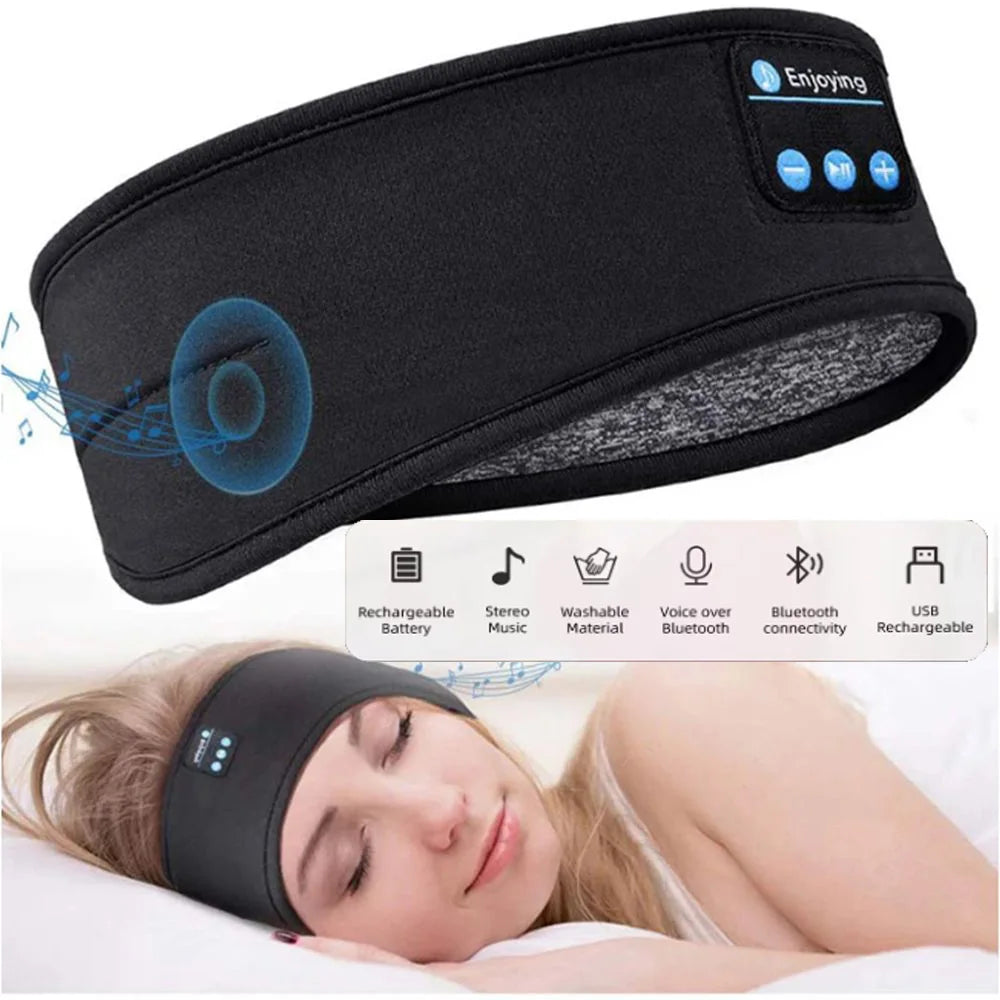 Bluetooth Sleep Headband – Wireless Headphones & Eye Mask