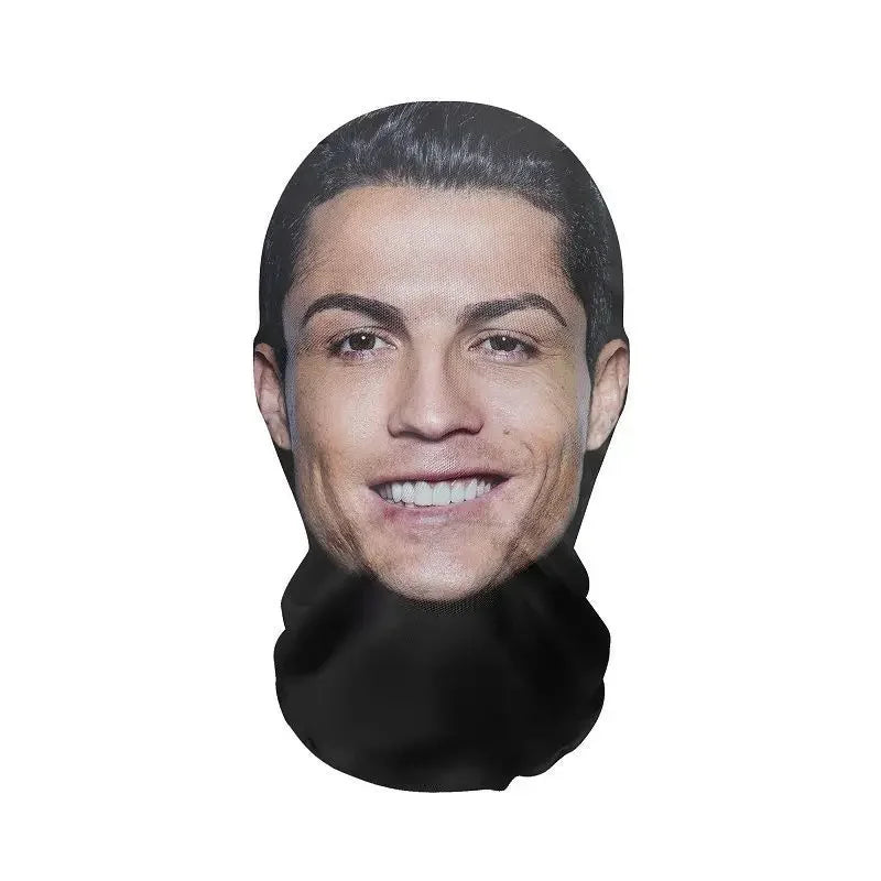 3D Full Face Mask | Funny Printed Halloween Cosplay Head Scarf