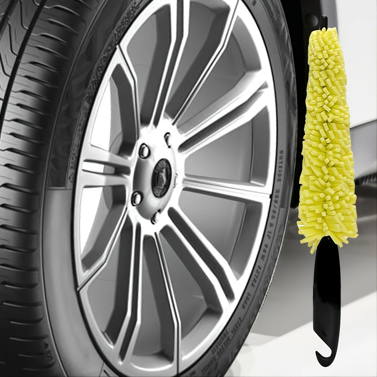 Tire & Rim Cleaning Brush – Effortless Wheel Detail Tool