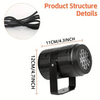 Snowflake Projector Light – USB Rotating Indoor & Outdoor Christmas Decoration
