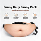 Beer Gut Fanny Pack – Novelty Hairy Belly Waist Bag