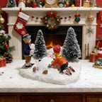 Christmas Village Figurine Set – Holiday Scene Decoration