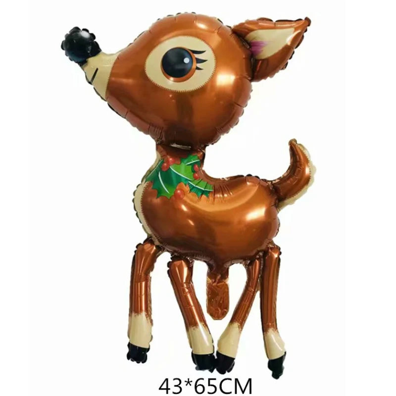 Giant Christmas Foil Balloons – Santa, Tree, Elk, Penguin & More Holiday Character Balloons