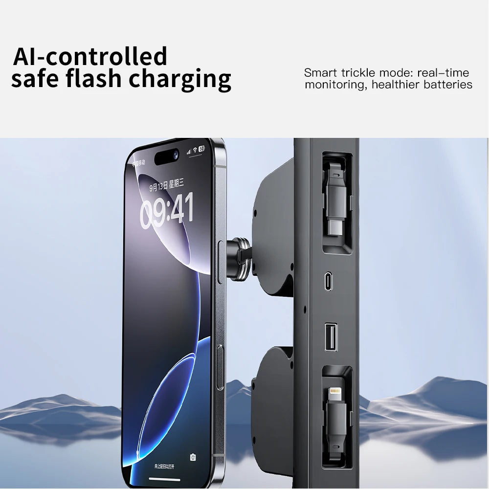 45W Fast-Charge USB Hub & Docking Station for Tesla Model 3, Y & Highland 2025