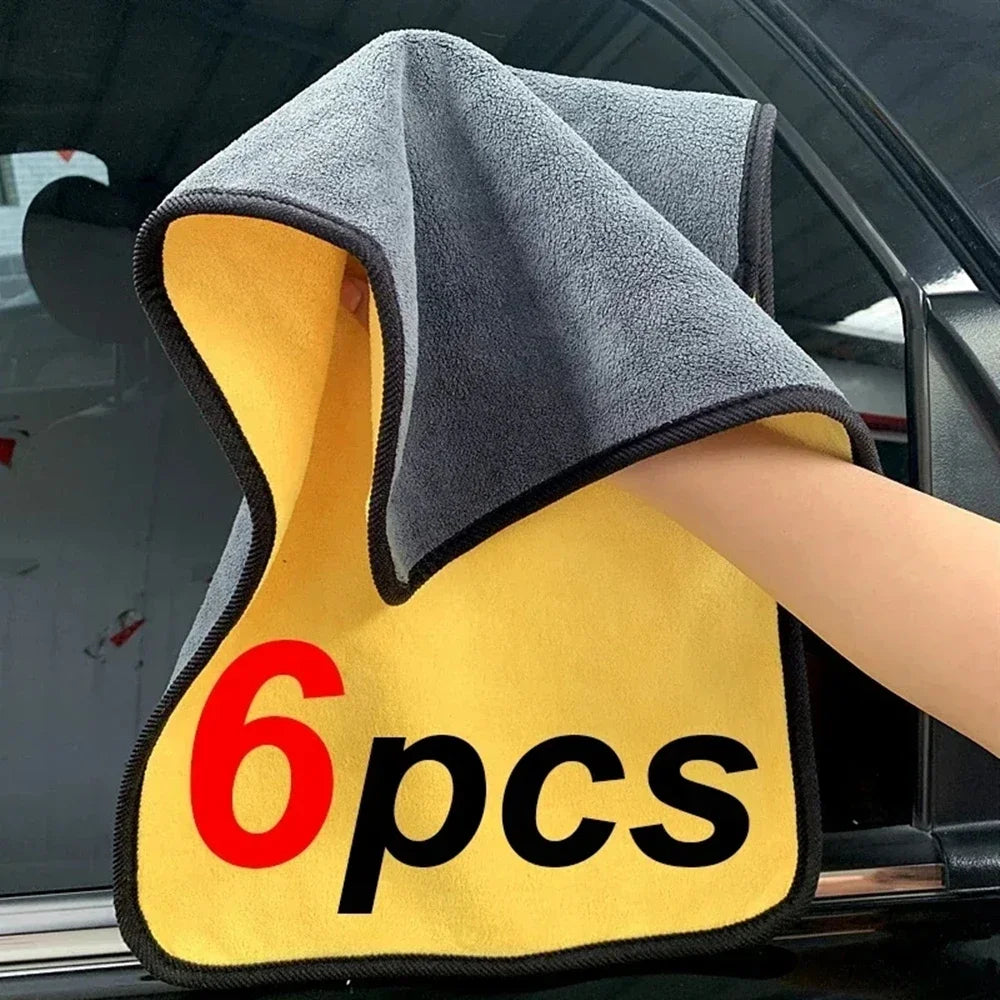 Premium Microfiber Car Drying Towel – Thick Double-Layer Wash Cloth