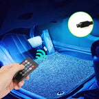 RGB Car Interior Ambient Foot Strip Lights – App & Remote Control LED Kit