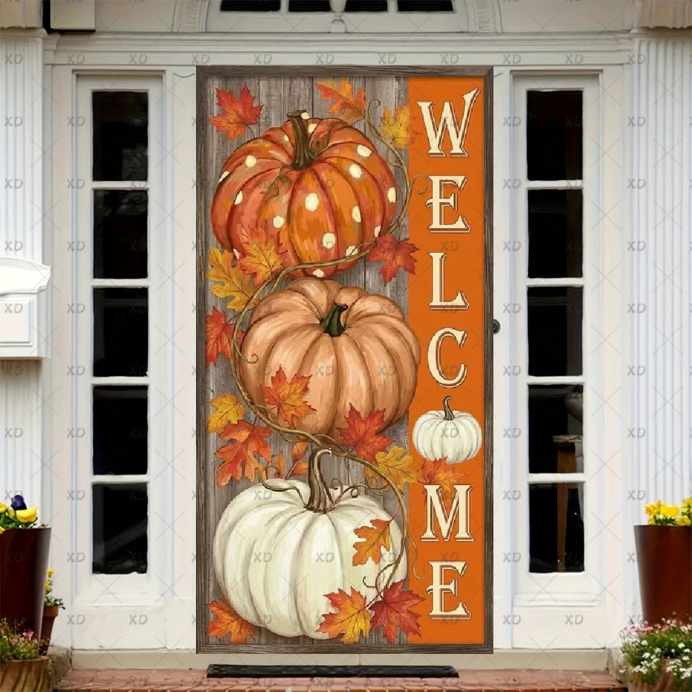 Fall Thanksgiving Harvest Party Backdrop Banner