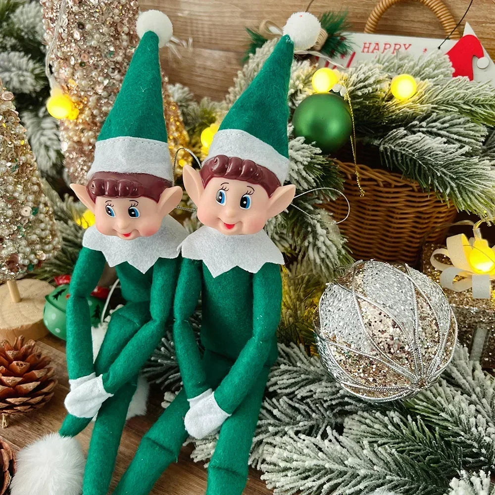 Christmas Elf Plush Doll – Festive Holiday Decoration & Ornament