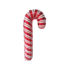 Christmas Candy Cane Foil Balloons – 5-Pack Giant Red & White Holiday Party Balloons