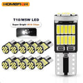 T10 W5W CANBUS LED Bulbs – 6000K White Interior & License Plate Lights (10-Pack)