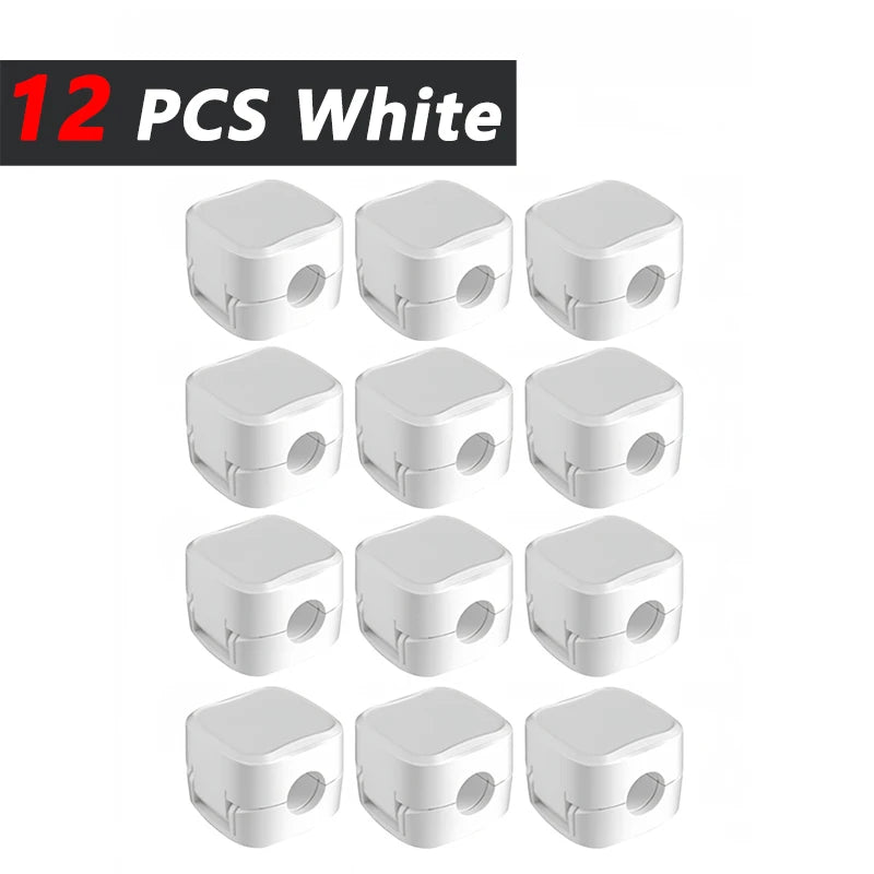 Adhesive Cable Clips – Under-Desk Cord Management Organizer