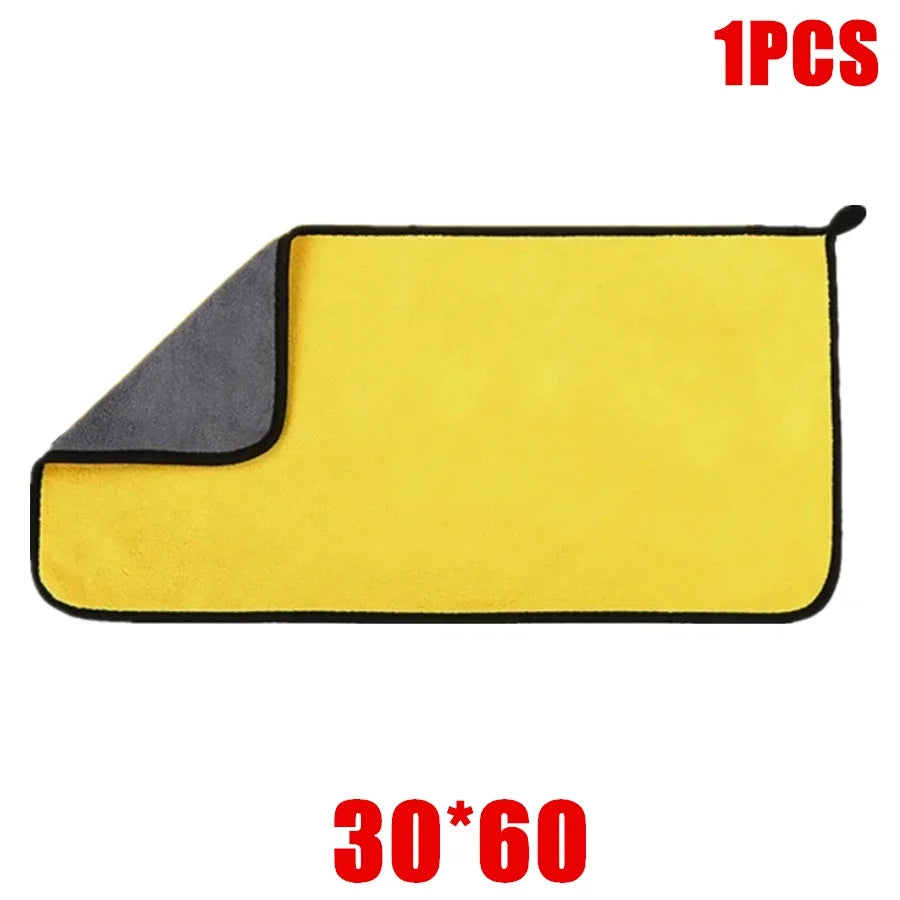 Premium Microfiber Car Drying Towel – Thick Double-Layer Wash Cloth