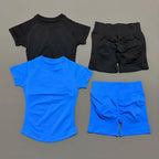 Histello 2-Piece Seamless Yoga Set – Short Sleeve & Shorts
