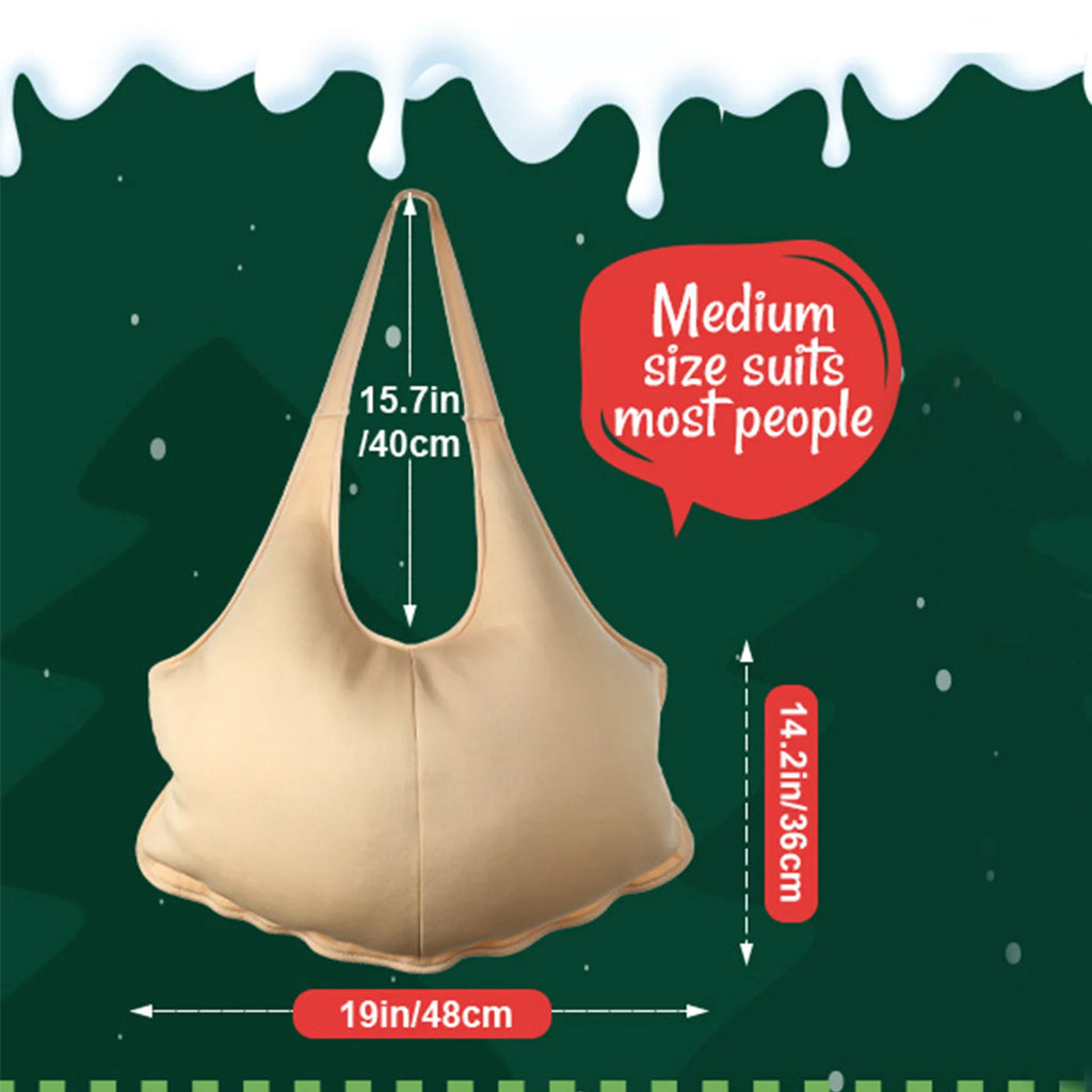 Santa Fake Belly & Butt Costume Props – Sponge Filling for Instant Santa Transformation