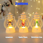 Portable LED Christmas Lantern – Santa, Snowman & Holiday Character Lights