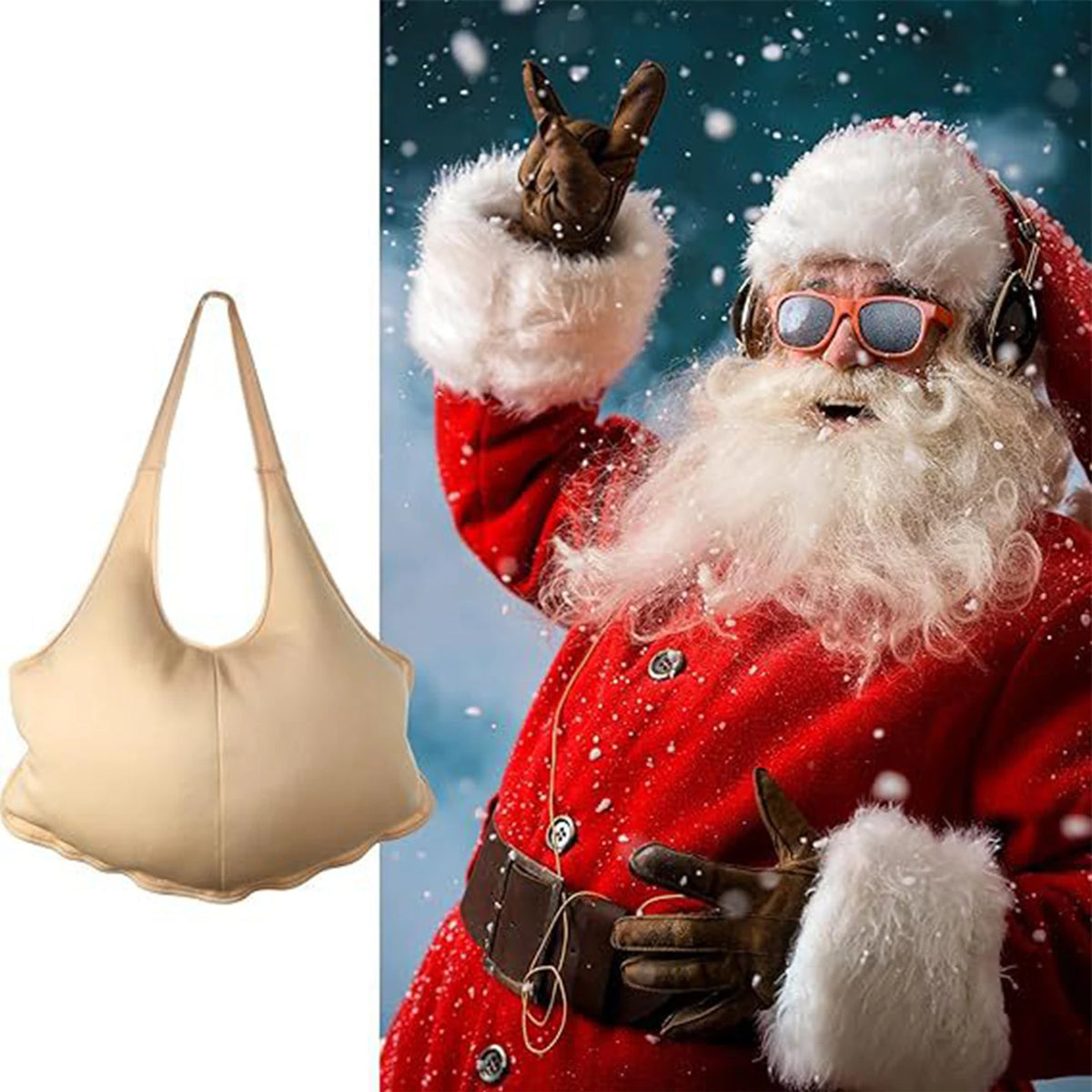 Santa Fake Belly & Butt Costume Props – Sponge Filling for Instant Santa Transformation