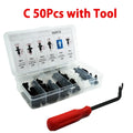 50 or 100pcs Auto Fastener Assortment